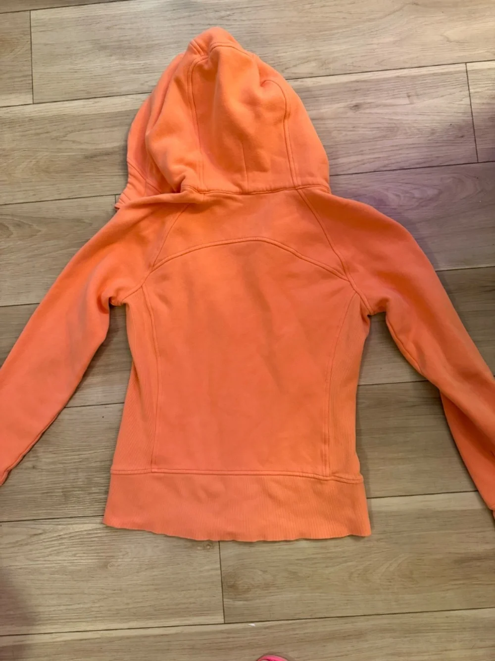 Lululemon Scuba Hoodie Full Zip Sweatshirt Peach Orange Size 6